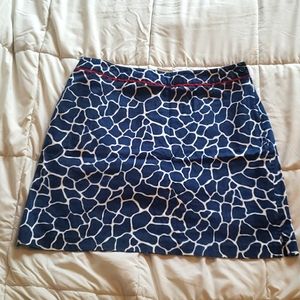 Animal print golf skort
